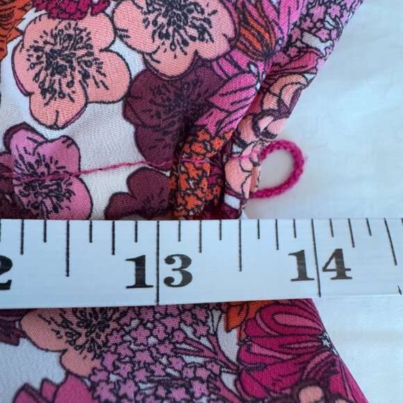 Liberty of London for Target Floral Pink and Purple One Shoulder Dress - Picture 9 of 12